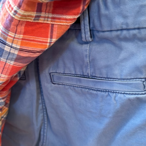 Shorts & shirt button down plaid Gap cargo blue coral boys 10/12 L 100% cotton - Picture 8 of 11